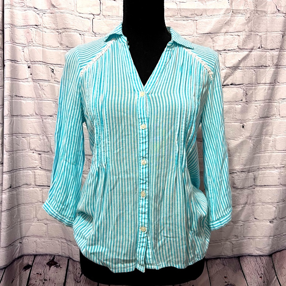 Lauren Conrad Striped Boho Top